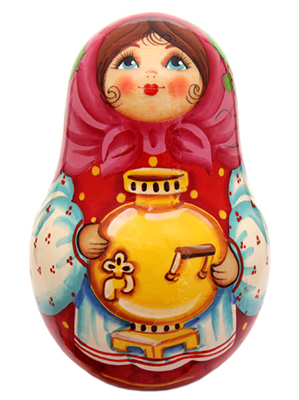 Сувенир русская матрешка неваляшка Сувенир русская матрешка неваляшка