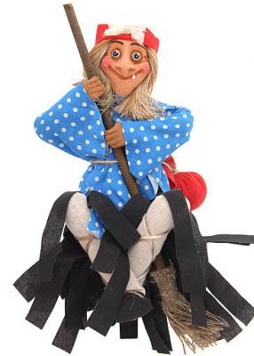 Баба Яга с помелом - цвета в ассортименте!