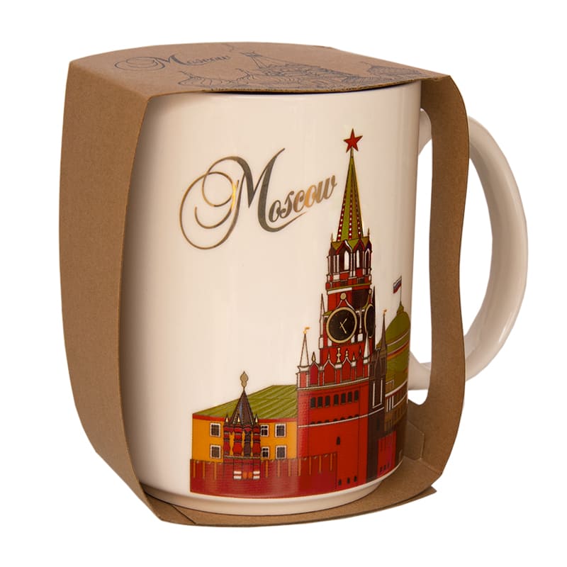 Фото - Кружка сувенирная фарфоровая Золотая Москва 300 мл Фото - Кружка сувенирная фарфоровая Золотая Москва 300 мл