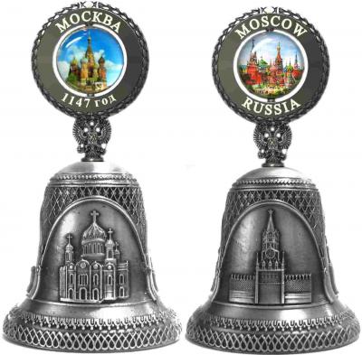 Фото - Колокольчик с ручкой литой сувенирный Кремль 9,5 см