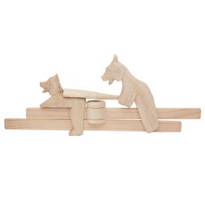 Фото - Игрушка деревянная Медведи в бане 25 х 10,5 см