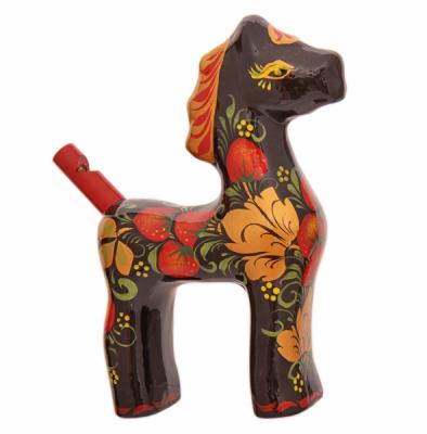 Фото - Хохломская лошадка - свистулька