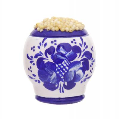 Фото - Магнит сувенирный для изобилия Каша Гжель 5 см