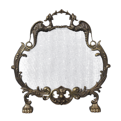 Фото - Защитный экран для камина Драконы 63 х 60 см Фото - Защитный экран для камина Драконы 63 х 60 см