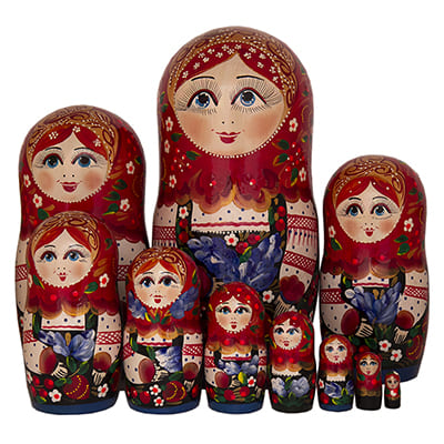 Большая расписная матрешка