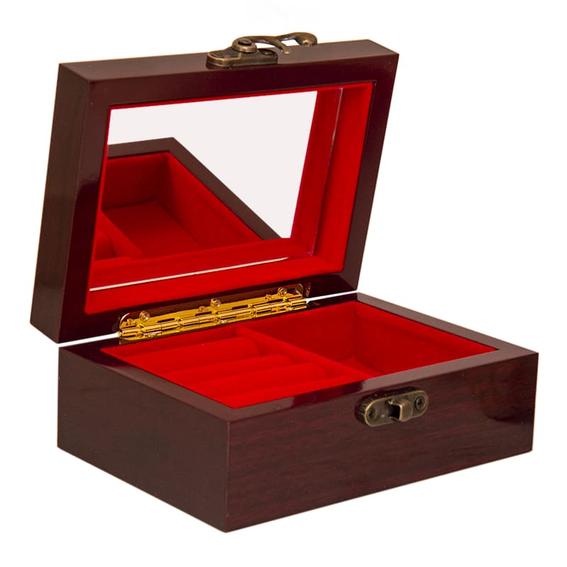 Фото - Деревянная шкатулка для украшений Жар-птицы 12 х 8 см