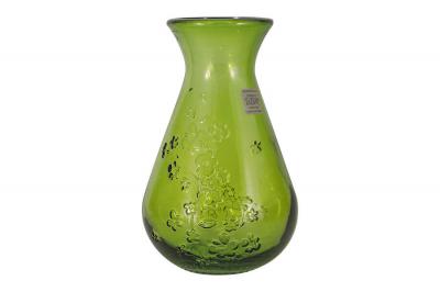 Фото - Ваза из стекла Citron Breeze зелёная 20 см