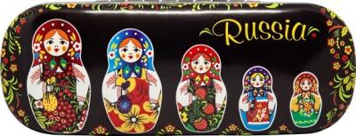 Фото - Футляр для очков из экокожи Матрешки Россия 16 х 6 см
