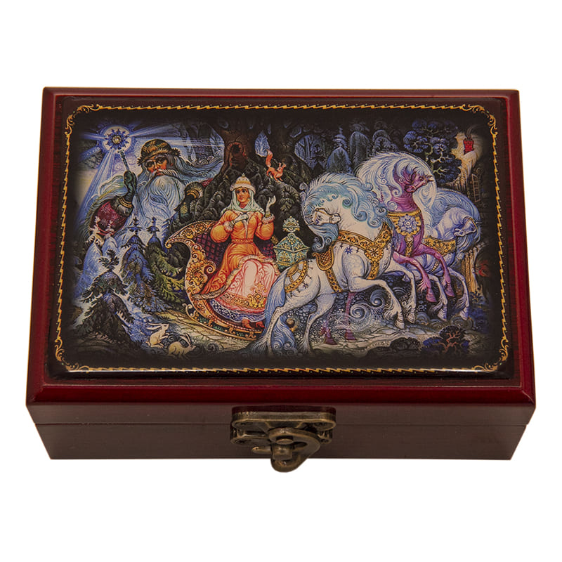 Фото - Деревянная шкатулка для украшений Морозко 12 х 8 см