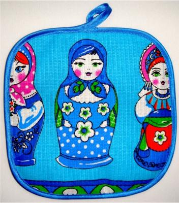 Фото - Сувенирная прихватка из вафельной Матрешки 20 х 20 см