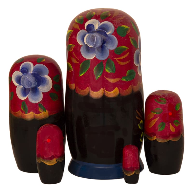 Фото - Деревянная расписная матрешка Ягодки 5 мест 15,5 см