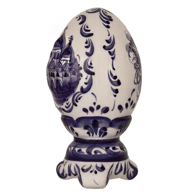Фото - Пасхальное яйцо гжель Собор художественное 14 см