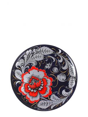 Фото - Тарелка панно авторская хохлома Аленький цветочек 30 см Фото - Тарелка панно авторская хохлома Аленький цветочек 30 см