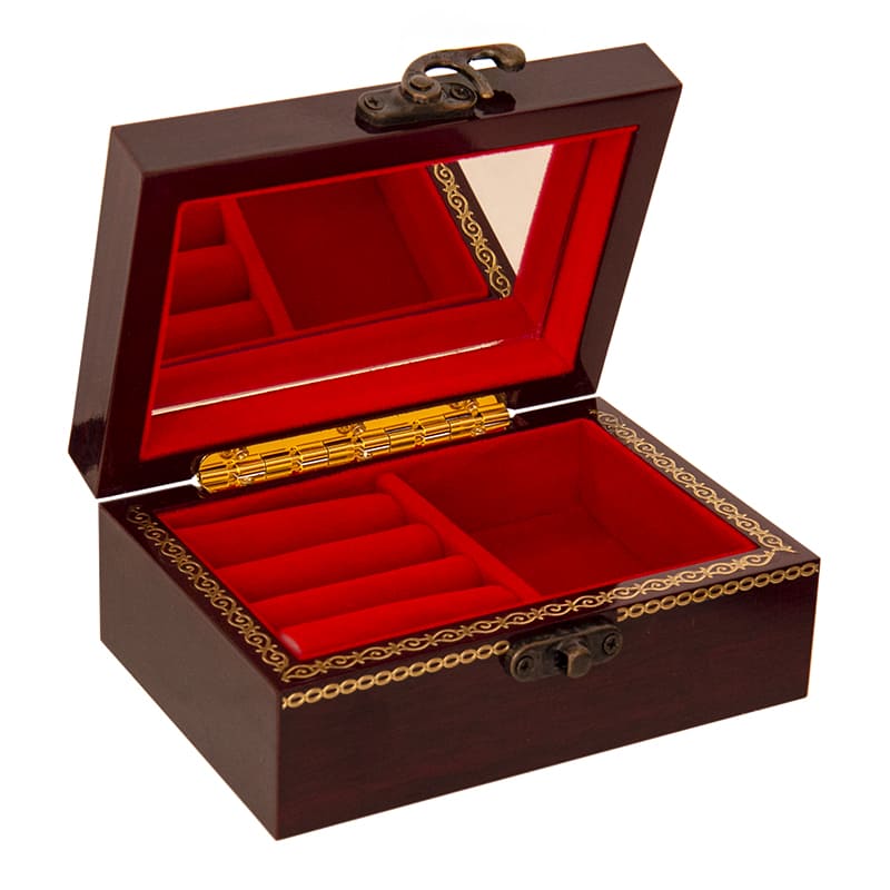 Фото - Деревянная шкатулка для украшений Февраль 13 х 9 см