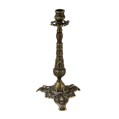 Фото - Подсвечник Бутон антик на одну свечу 32 см
