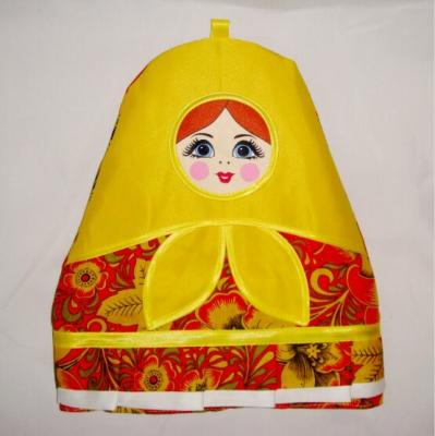 фото - Грелка Матрешка Хохлома колпак для чайника 33 х 26 см фото - Грелка Матрешка Хохлома колпак для чайника 33 х 26 см
