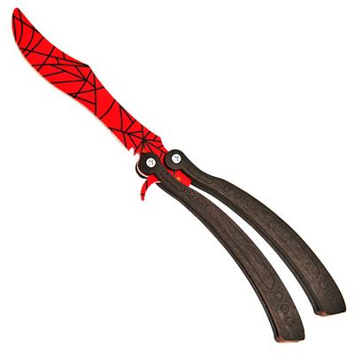 Фото - Нож бабочка из дерева Паутина 25,5 см