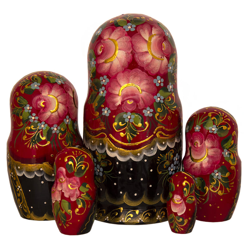 Фото - Матрешка авторская Сказочная Москва 5 мест 18 см