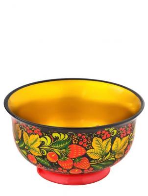 Фото - Салатник расписной хохломской Клубничный 18 х 10 см