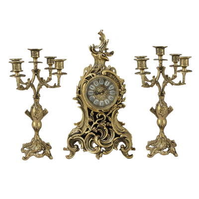 Фото - Набор для камина из бронза Сильвия три предмета