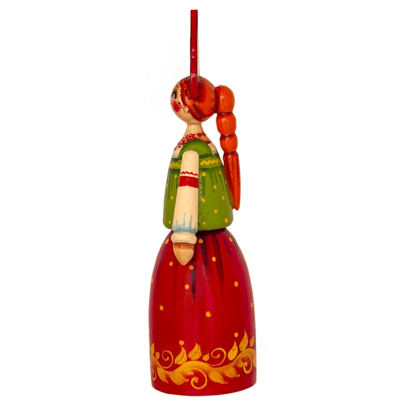 Фото - Деревянная расписная кукла в кокошнике Марфа 16 см