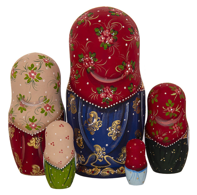 Фото - Деревянная матрешка пасхальная Девушка с куличом 18 см