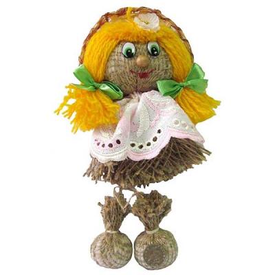 Фото - Кукла подвеска Оберег бухгалтера в юбочке 13 см