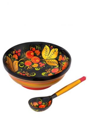 Фото - Набор для варенья Хохлома расписная 2 предмета 