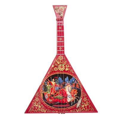 Фото - Балалайка Русская тройка Палех 24,5 см Фото - Балалайка Русская тройка Палех 24,5 см