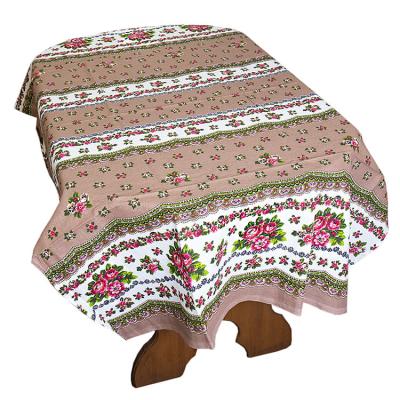 Фото - Скатерть льняная Бежевый фон 120 х 150 см