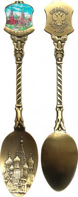 Фото - Ложка сувенирная Москва собор 14 см