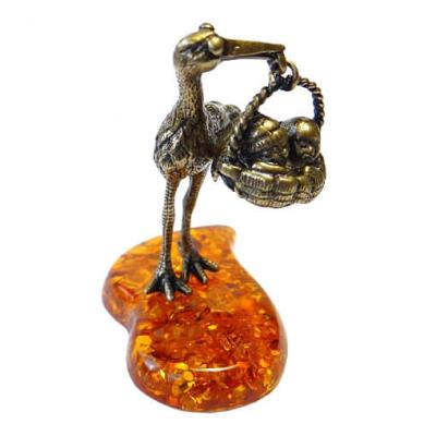 Фигурка Аист с корзиной