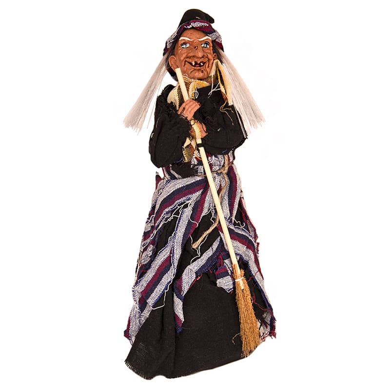 Фото - Большая интерактивная Баба Яга с помелом смеется 48 см