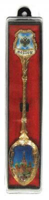 Фото - Ложка сувенирная в футляре Москва Храм 12 см