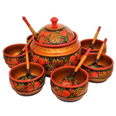 Фото - Набор Праздничный Хохлома 14 предметов 