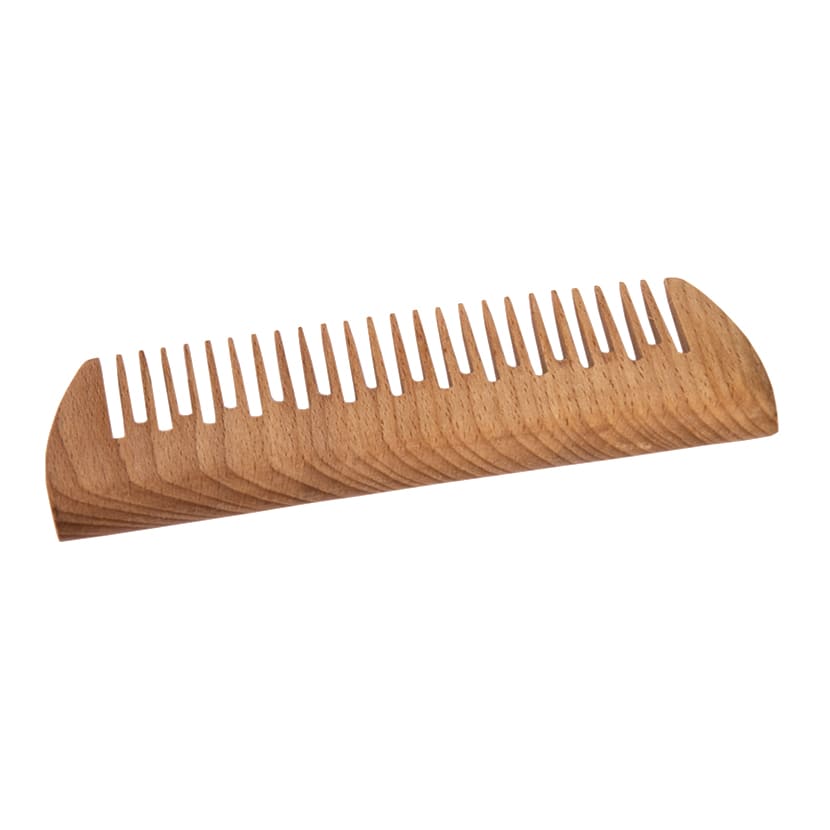 Фото - Гребень из дерева можжевельника для вьющихся волос 14 х 5,5 см
