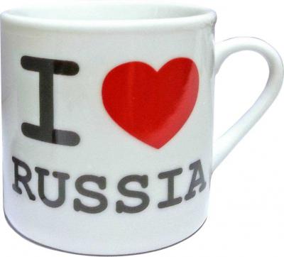 Фото - Мини кружка I love Russia 5 см Фото - Мини кружка I love Russia 5 см