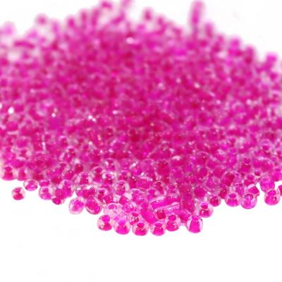 Фото - Бисер №139 прозрачный с фиолетовым отверстием 30 грамм