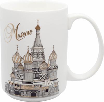 Фото - Фарфоровая кружка Золотая Москва 500 мл