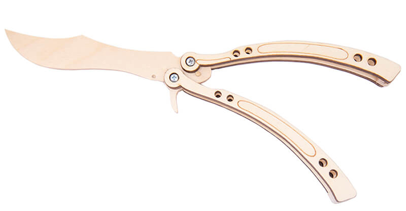 Деревянный нож бабочка Деревянный нож бабочка