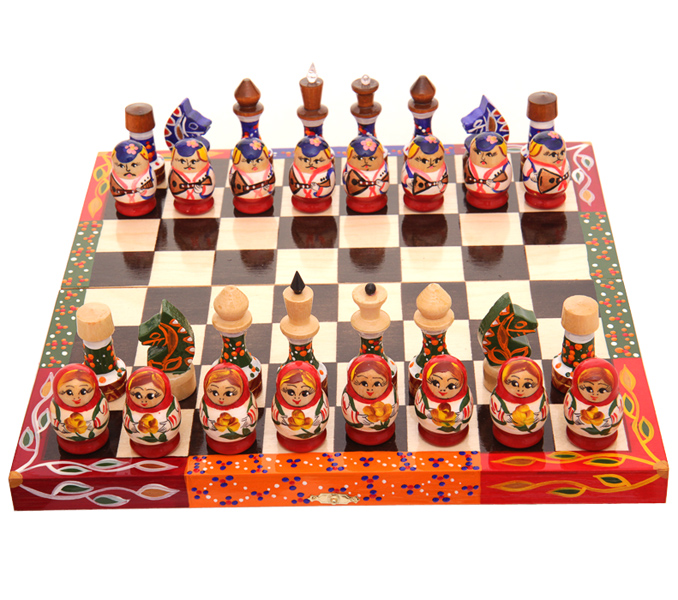 Подарочные шахматы ручной работы