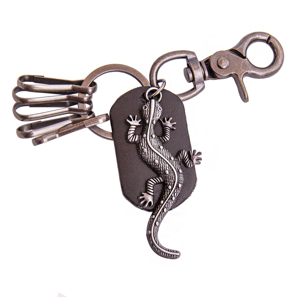 Фото - Брелок с карабином и подвеской Ящерица 12 х 4 см  Фото - Брелок с карабином и подвеской Ящерица 12 х 4 см