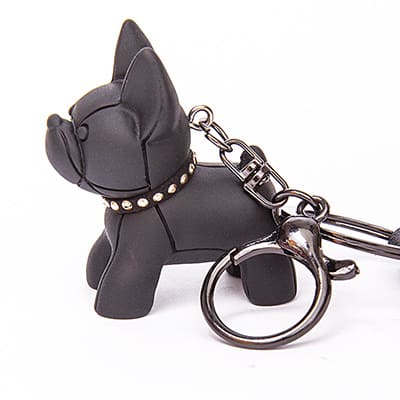 Фото - Брелок для ключей Черная собака 5 х 4 см  Фото - Брелок для ключей Черная собака 5 х 4 см