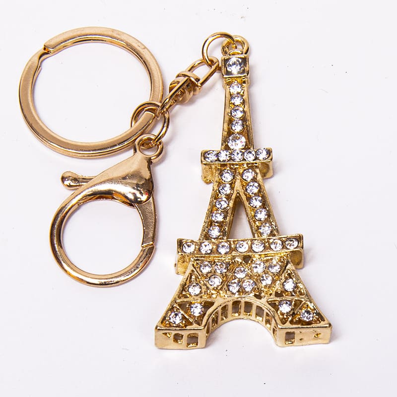 Фото - Брелок со стразами Эйфелева башня 6 см  Фото - Брелок со стразами Эйфелева башня 6 см