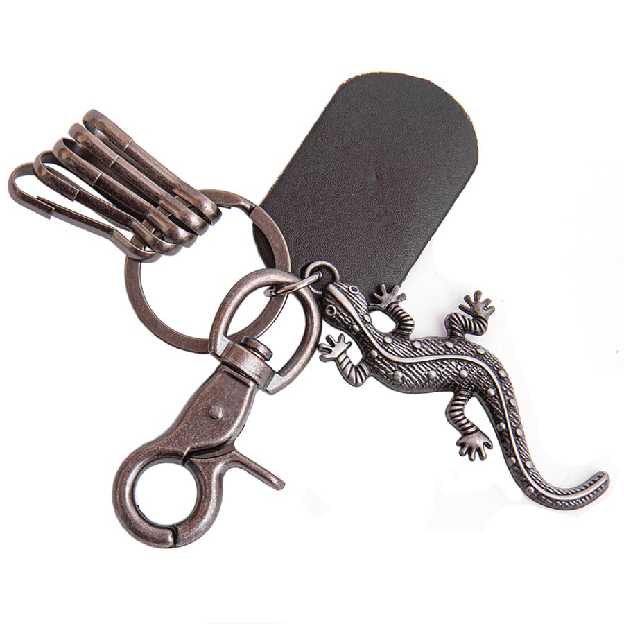 Фото - Брелок с карабином и подвеской Ящерица 12 х 4 см  Фото - Брелок с карабином и подвеской Ящерица 12 х 4 см